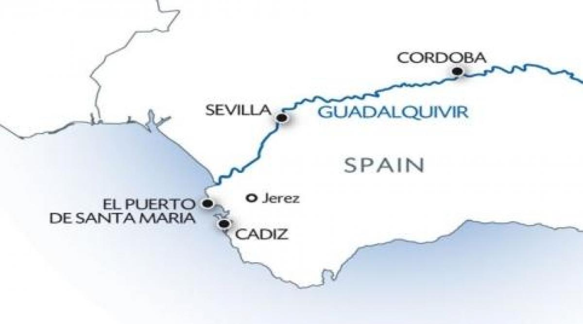 guadalquivir bản đồ