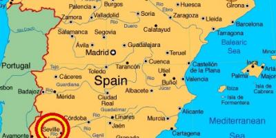 Bản đồ của tây ban nha đang ở Seville
