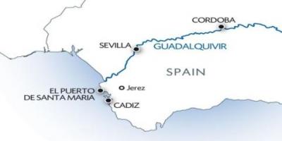 Guadalquivir bản đồ